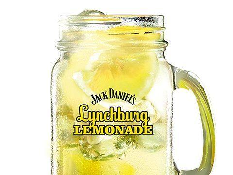 2. Lynchburg Lemonade Jack Daniel s whiskey - 2oz Freshly squeezed lemon juice - 1 ¼oz Finest Call sugar syrup - ¾oz Lemonsoda - Top Glass: Jack Daniel s jar Garnish: Lemon wheel on top of the drink