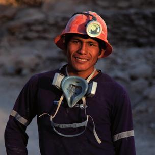 When using a generic image of a miner it must show a small scale artisanal miner working at