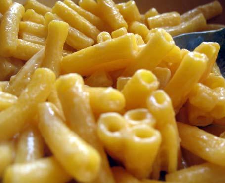 Simon had macaroni and cheese for 2 lunch. How did a macaroni noodle start? When we open a box of macaroni, the noodles are hard. When Simon ate his macaroni and cheese, the noodles were soft.