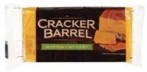 CRACKER BARREL CHEESE 16/270 g 3 85 74202 - Old Cheddar White 74203 - Marble Cheddar 74208 - Old Cheddar 74209 - Medium Cheddar Case Price - 61.