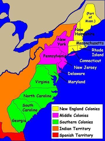 1 13 Colonies and Regions Directions: 1.
