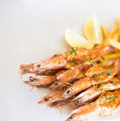 Shellfish Jack s Famous Prawns All prawns served on a bed of basmati rice with your