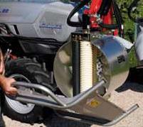 Mechanical Leaf Removal The unit we use is an ERO Single side roller Defoliator.