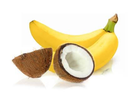 Finalists Sweet Banana Coconut Smoothie 4 dates, pitted 1½ cups unsweetened coconut milk (full fat) 2 scoops SP Complete or SP Complete Dairy Free 1 avocado 1 banana, chopped and frozen 1 cup