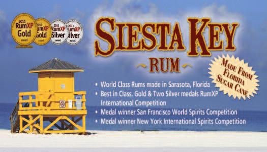 Siesta Key Gold Florida hand-crafted in small batches in Sarasota, Florida at a small, artisan distillery using local sugar cane, triple-filtered water, and distillation in a true copper pot still,