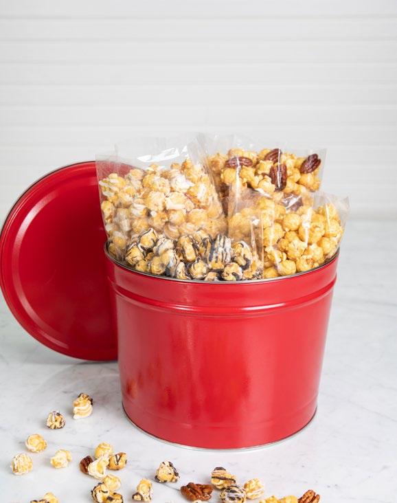 POP-ULAR favorites Made with fluffy popcorn and creamy POPCORN handmade caramel, our popcorn is the irresistible snack everybody loves.
