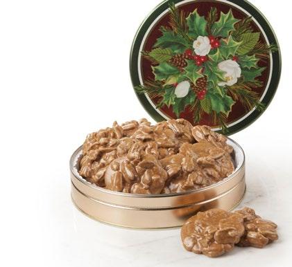 Festive GIFTS fit for the season SELLER Holiday Tin of Pralines Our delicious reputation fills every tin.