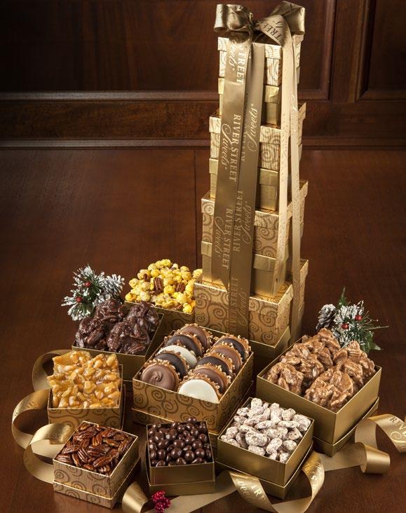 IMPRESS THEM with these GRAND GIFT TOWERS Golden Splendor Tower Without a doubt, it's our most impressive tower stacked 8 boxes high and