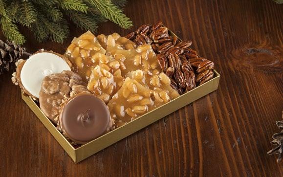 95 Southern Sampler This sampler includes our most popular items: a World Famous Praline, Milk Chocolate Bear Claw, White Chocolate Bear Claw,
