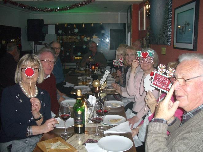 SPANISH CHRISTMAS GET TOGETHER The members who have been involved with the Spanish Groups were invited to a get together.