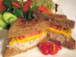 z z z z z z z z z z z z z z z z z z z z HEALTH SANDWICHES Served with Our House Salad Add Today s Soup to our Favorite Sandwich Deluxe (Served with Spicy Fries) 2.50 extra 10.