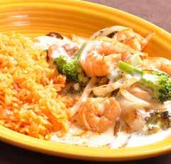 99 Camarones Chipotle Shrimp cooked to perfection with onions in a creamy chipotle sauce.