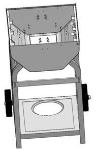 Step 6 Attach the GRILL BODY to the CART using (8) LOCK WASHERS, (8) ½ BOLTS and four
