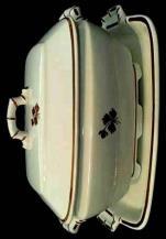 Lot 217 Bamboo Covered Soup Tureen and