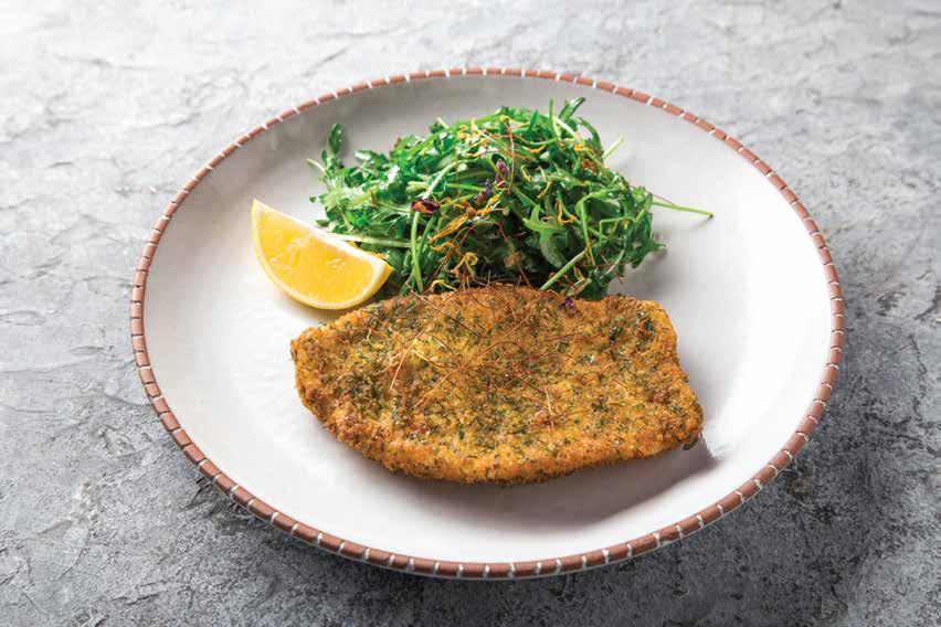 Herb Crusted Sole For the Sole fillet Sole fillet Mustard Plain flour Eggs (beaten) Salt & white pepper Oil (to fry) For the Herb Crust Stale bread without crust (roughly chopped) Parmesan (grated)