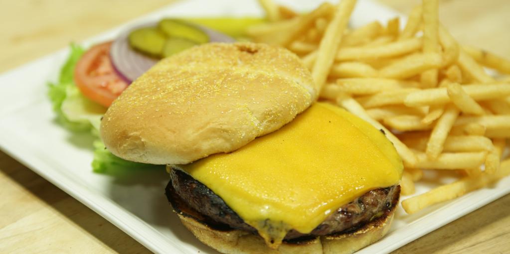 Classic Burger 1 dusted Kaiser corn bun ¹ ₄ fl. oz. clarified butter or butter substitute 1 x 8 oz.