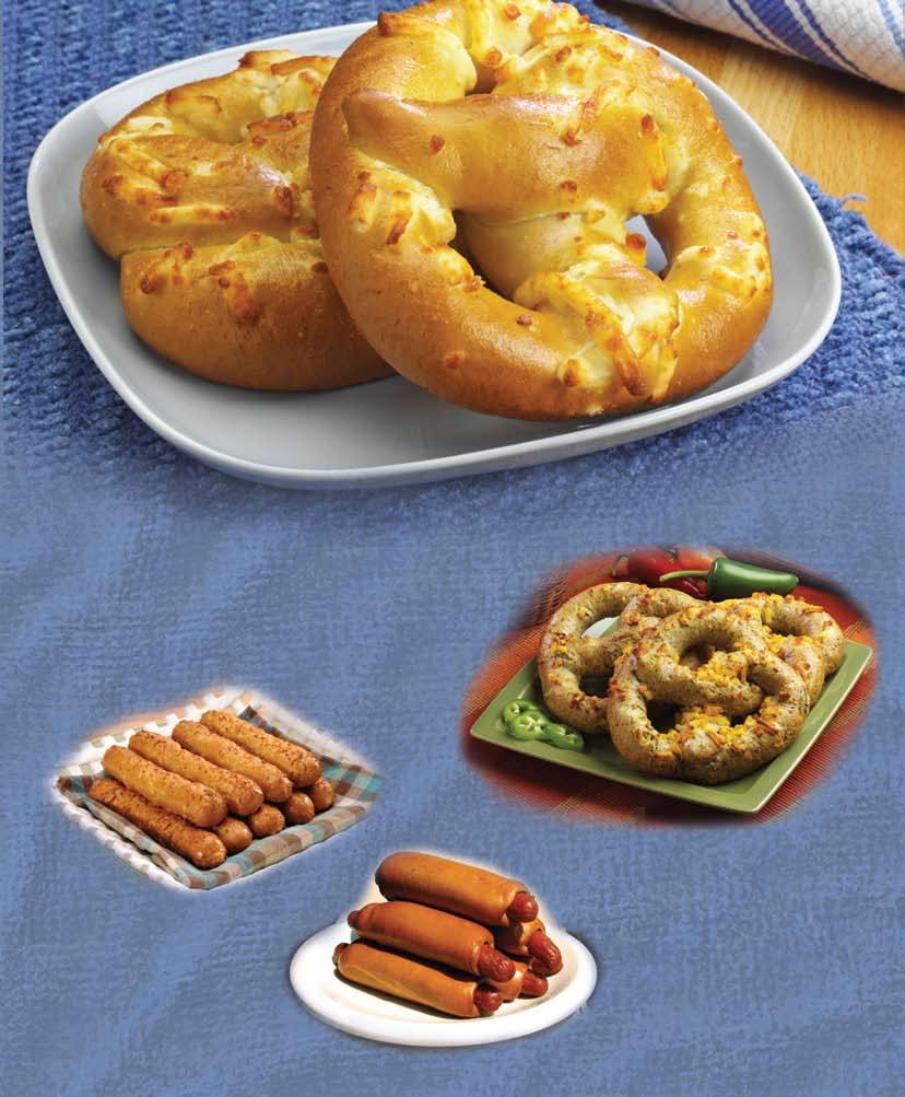 JOE CORBI S Specialty Items #300 Grilled Cheese Pretzels (Pretzels de Queso a la Parrilla) 10 All American pretzels filled with delicious real cheddar cheese & topped with more freshly shredded