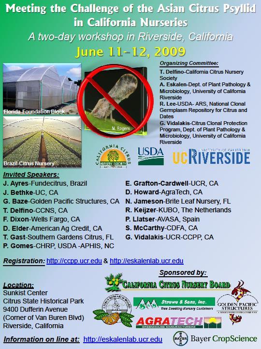 2009-Citrus Budwood & Citrus Nurseries Protection California Citrus Nurseries Production Under New Conditions/Systems