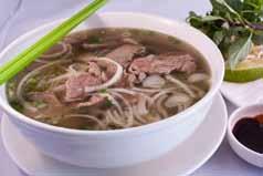 S OUPS Pho with Flank Steak Hot and Sour Soup Salmon Noodle Soup Pho Noodle Soup Our rendition of this delicious Vietnamese staple is made with a distinct blend of star anise, ginger, cloves, and