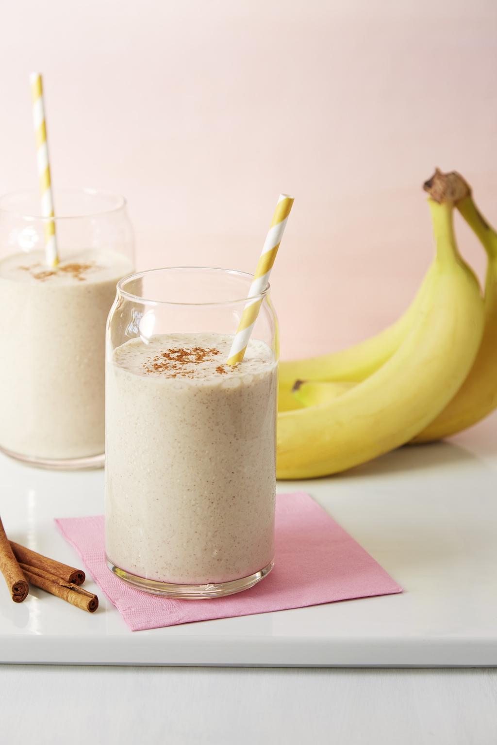 Protein Booster Almond-Banana Smoothie I kept this smoothie healthy with low-fat milk and just a touch of honey.