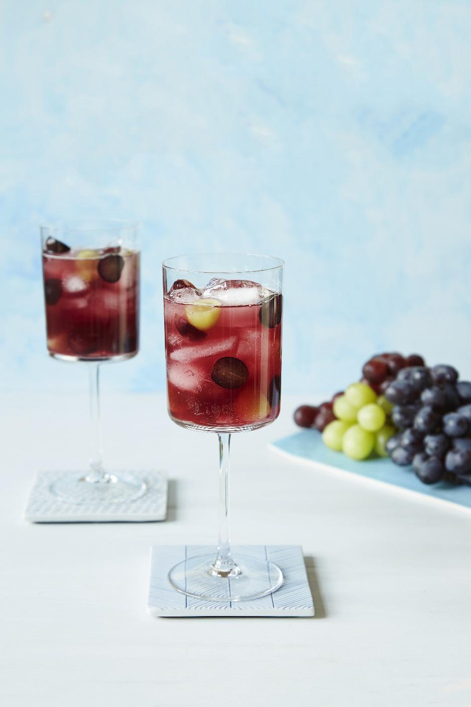 Concord Grape and Elderflower Spritzer An aromatic summer drink is a glorious sip for everyone.