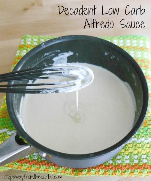 ALFREDO SAUCE Serves 4 1 oz butter 1 cup heavy cream salt and white pepper (to taste) ¾ cup Parmesan (grated or shredded) Melt the butter in a saucepan. Add the cream, white pepper and salt.