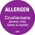 1x1000 7145 Allergen - Cereal, Removable, Round, 25mm Daymark 1x1000 6635 Allergen - Crustaceans, Removable, Round,