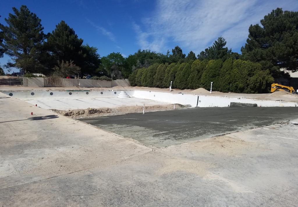 Not present at Photo Time: Rob Underwood, John Brissel, Jim Graham & Tim Vincent VHCC Swimming Pool Under Construction: We have a target date of Memorial Day for a Pool Party, but there is no