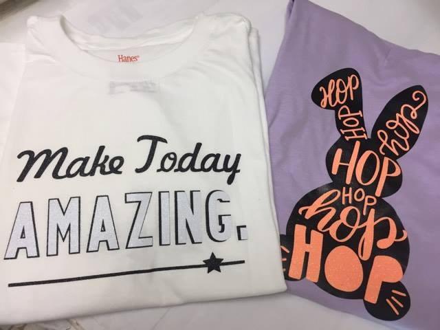 H e a t Transfe r w i t h Vinyl Do you have a Cricut or Silhouette Vinyl Cutter? Want to learn to make shirts? Join us and we will learn together! April 17th at 6 p.m. Register by April 14th (Please tell us which machine you re bringing) Cost: Free!