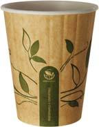 EC-HC0696 BIODEGRADABLE & COMPOSTABLE DOUBLE WALL COFFEE CUP 8 OZ 80 x 95 (H) mm 500 25 EC-HC0697 BIODEGRADABLE & COMPOSTABLE DOUBLE WALL COFFEE CUP 12 OZ 90 x 118 (H) mm 500 25 EC-HC0698