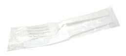 CUTLERY PLASTIC COMBO PACK WRAPPED Capri heavy duty cutlery is available in white