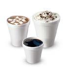 FOAM CUPS HOT CUPS Foam cups have great insulation qualities and are the most economical solution for take-away hot drinks.