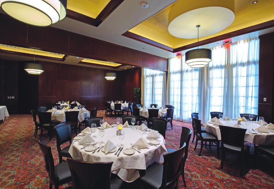 THE STONE CRAB ROOM This room is entirely private and features a private bar, dedicated kitchen and wait staff and Audio Visual Package including a 55 flat screen TV, wireless lavaliere or handheld