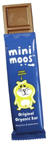 MINI MOOS Original Organic Bar (110020) DESCRIPTION: A snack sized organic bar made from a blend of cocoa, sugar and rice.