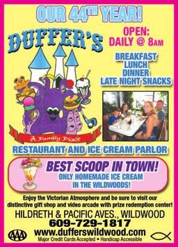 44th year, this Wildwood landmark is open for breakfast, lunch, dinner and