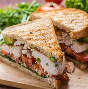 chicken and avocado mozzarella sandwich PREPARATION TIME: 0 MINUTES COOKING TIME: 25 MINUTES 20 slices multigrain bread 2 avocados 60g low fat mozzarella, grated kg chicken breasts 240g tomatoes 200g