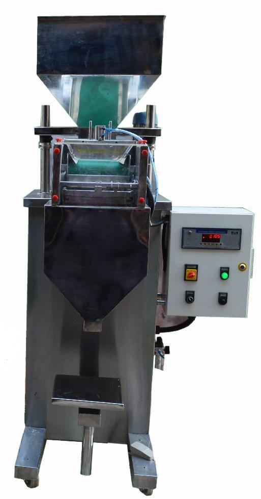 BELT WEIGHER Loadcell controlled Belt weigher is used to weigh and fill free flows non-sticky material such as Tea, Rice, Pulses, Sugar, Seeds, Chemicals, Nankeens, Dry Fruits, etc in a wide range of