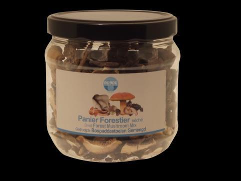 Dried mushrooms PET Jar Range 1L (100g),