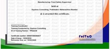COMPLETION OF TRAINING CERTIFICATE CAN BE DISPLAYED ON PREMISES