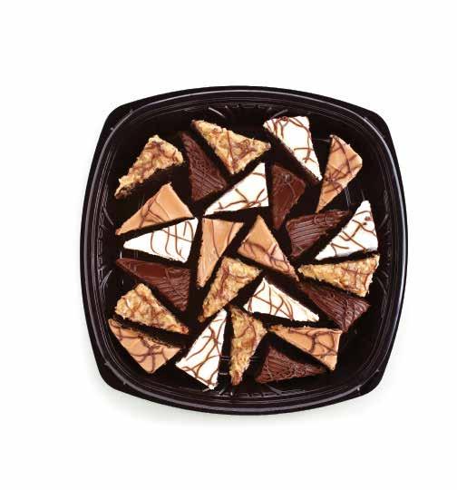 bakery trays Spritz & Thumbprint Tray (serves 24)...16.99 36 spritz cookies half drizzled with seasonal icing, half baked with colored sugar.