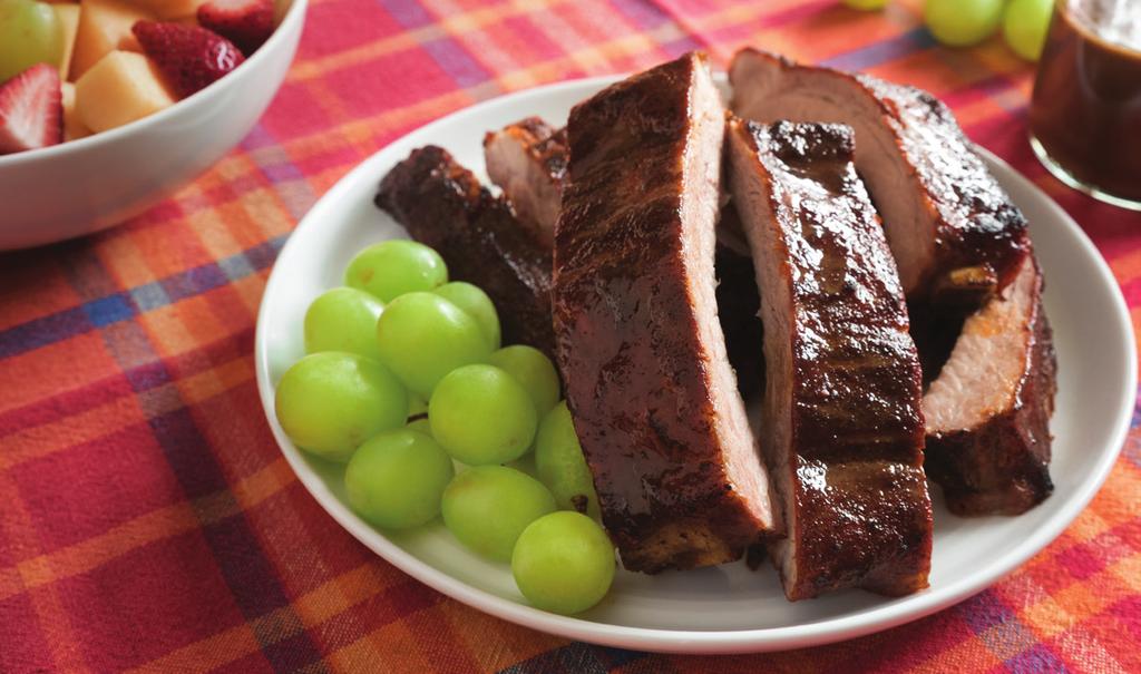 Baby Back Ribs with Maple-Mustard Glaze Serves 6. Prep time: 30 minutes active; 3 hours total.