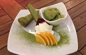 DESSERT デザート Green Tea Cheesecake w/ green tea ice-cream & whipped cream Chocolate Cake w/