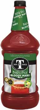 10 cs Mr And Mrs T Drink Mix Bloody Mary 6/1.75 lt 07065591001 207451 6.