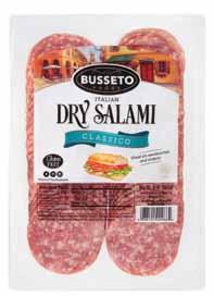 40 cs Busseto Salami Italian Dry Sliced 12/8 oz 03810100968 12998 2.