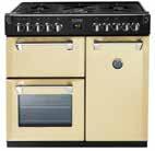 RICHMOND 900 RICHMOND 900DFT 900mm wide Richmond dual fuel range cooker Combined dual circuit electric grill and conventional electric oven Tall fanned electric