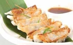 3 pcs chicken dumpling & chicken paste soup and veggie Crab stick, cucumber, masago & spicy mayo Sushi Bar Appetizer Yellowtail Jalapeño Spicy Tuna Gyoza 8.
