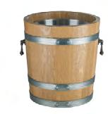 Oak Ice buckets Oak Champagne buckets Ice bucket with galvanized hoops Ice bucket with