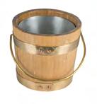 TOP DIAMETER BOTTOM Ø 13 SC SCL Champagne bucket with galvanized hoops Champagne bucket