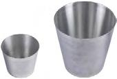 Accessories for ice buckets, Champagne buckets, table spittoons and large spittoons. Aluminum bucket Aluminum cone Stainless steel cone AINTSEAU ACONE.CR.