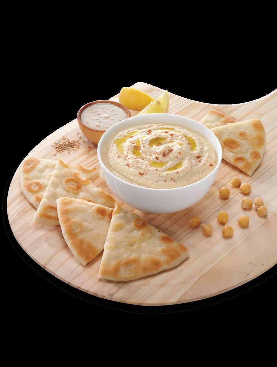 Traditional Hummus Tzatziki The spread most synonymous with Greek foods and the popular topping to an authentic Gyro sandwich, salad or platter.